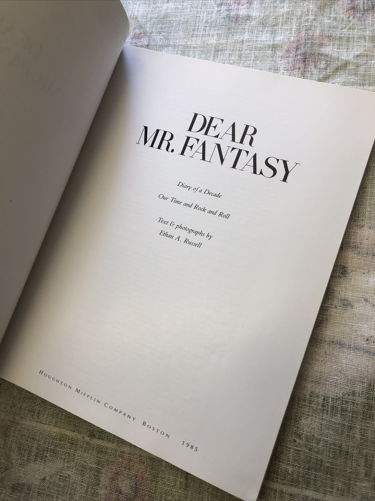 Dear Mr. Fantasy 1985 First Edition3