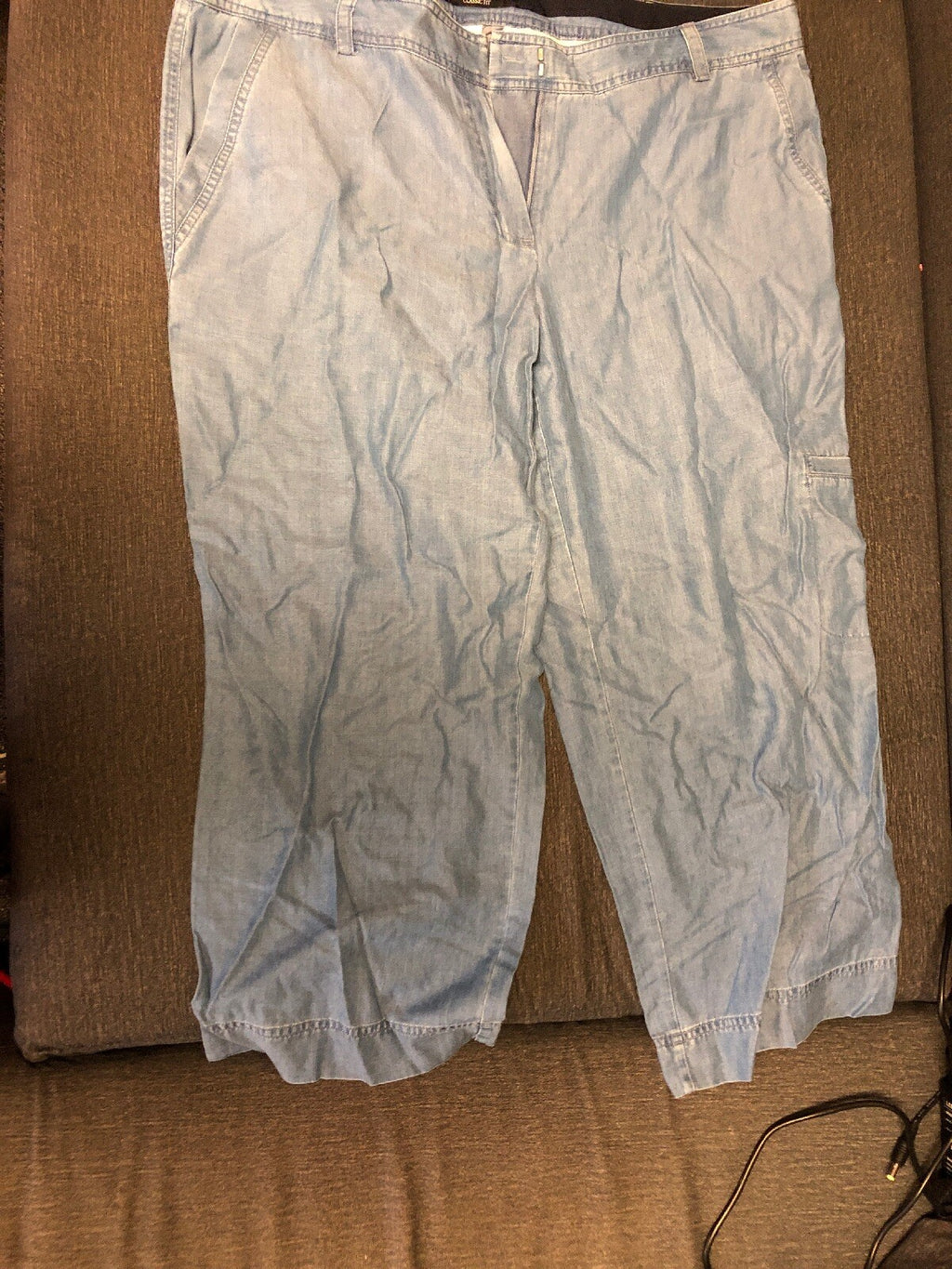 Charter Club Classic Fit Woman Size 14W Crop Pants Jeans Womans0