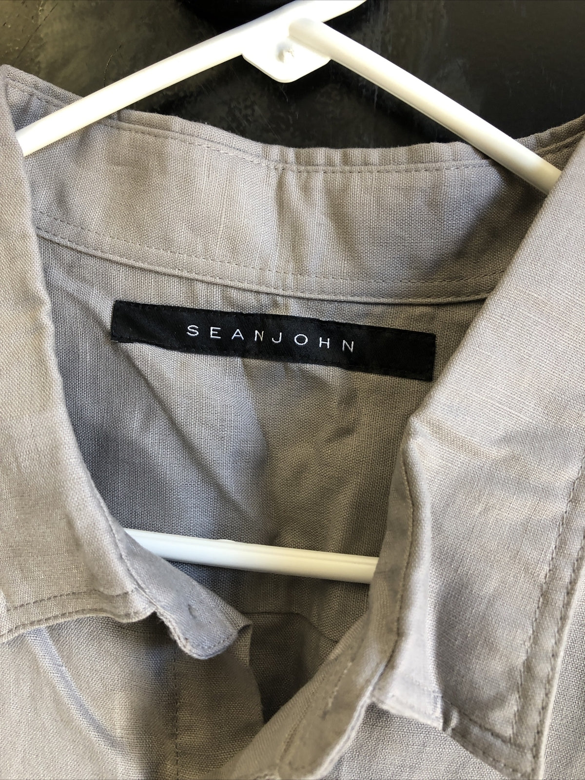 Sean John Gray Short Sleeve Button Up NOS Size 3XL1