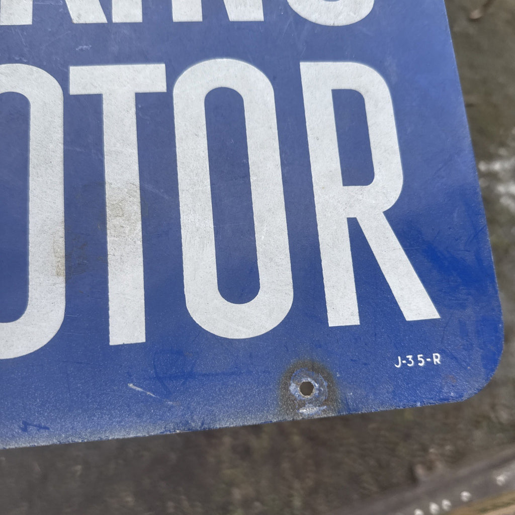 STOP YOUR MOTOR NO SMOKING Metal Not Porcelain Sign Gas Pump Topper4