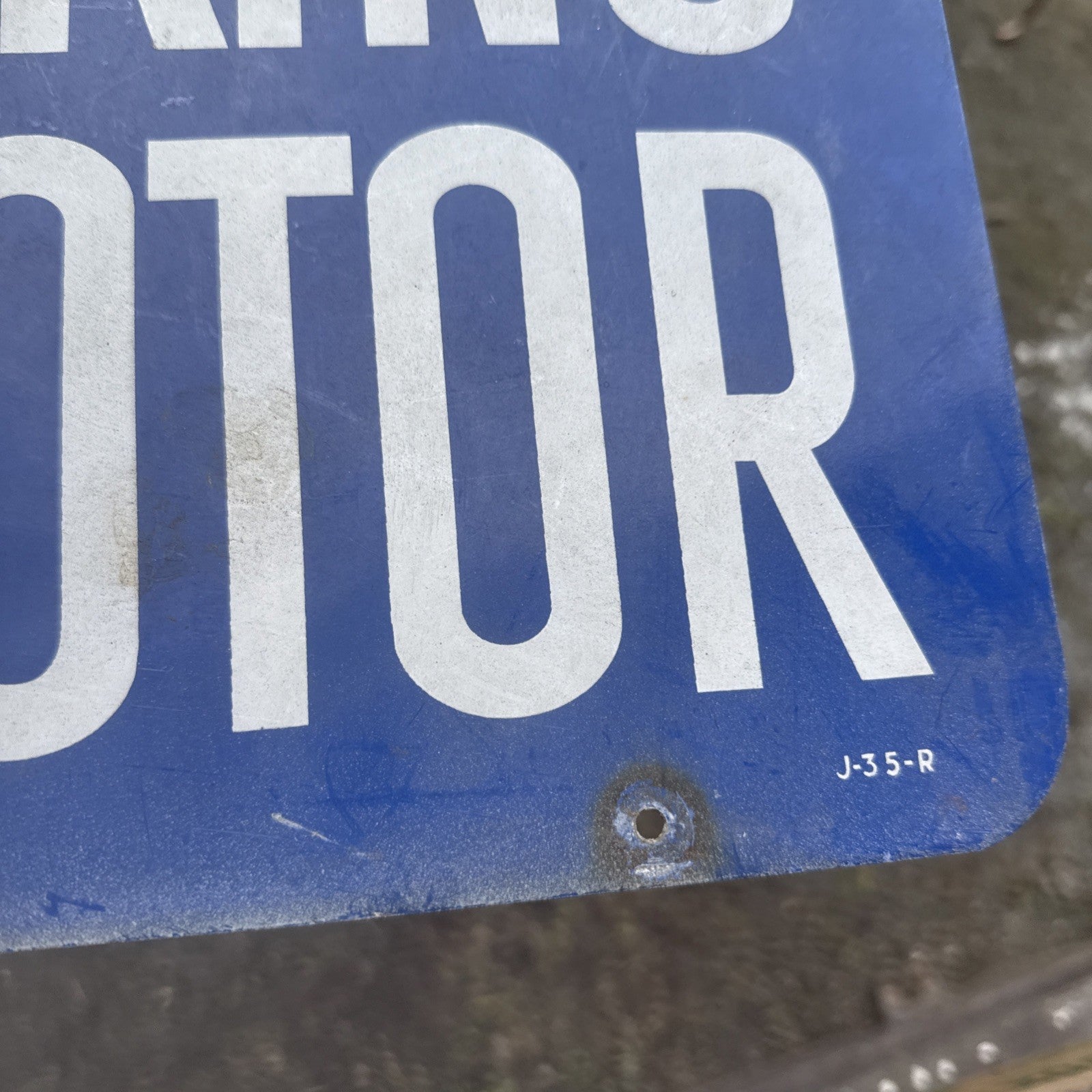STOP YOUR MOTOR NO SMOKING Metal Not Porcelain Sign Gas Pump Topper4