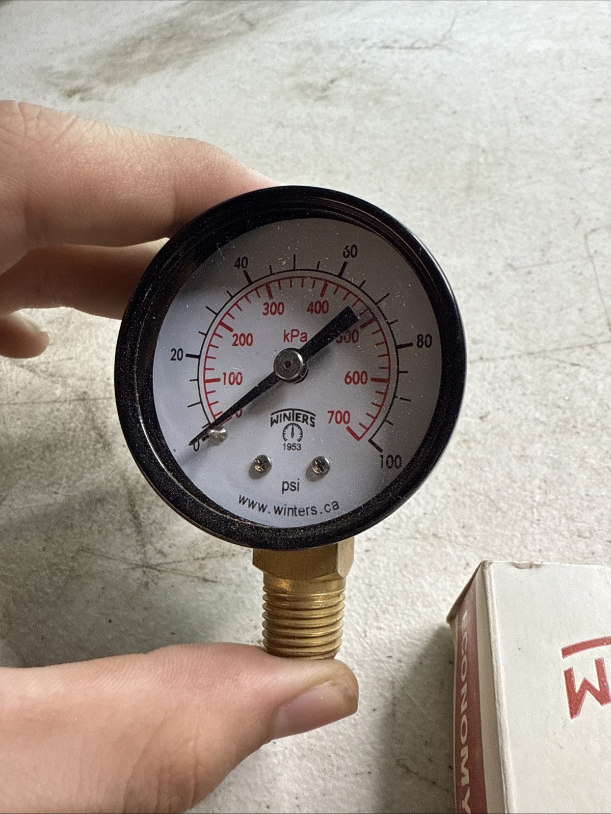 E202 Winters Instruments Gauge – 0–100 PSI 2” Dial 1/4” NPT2