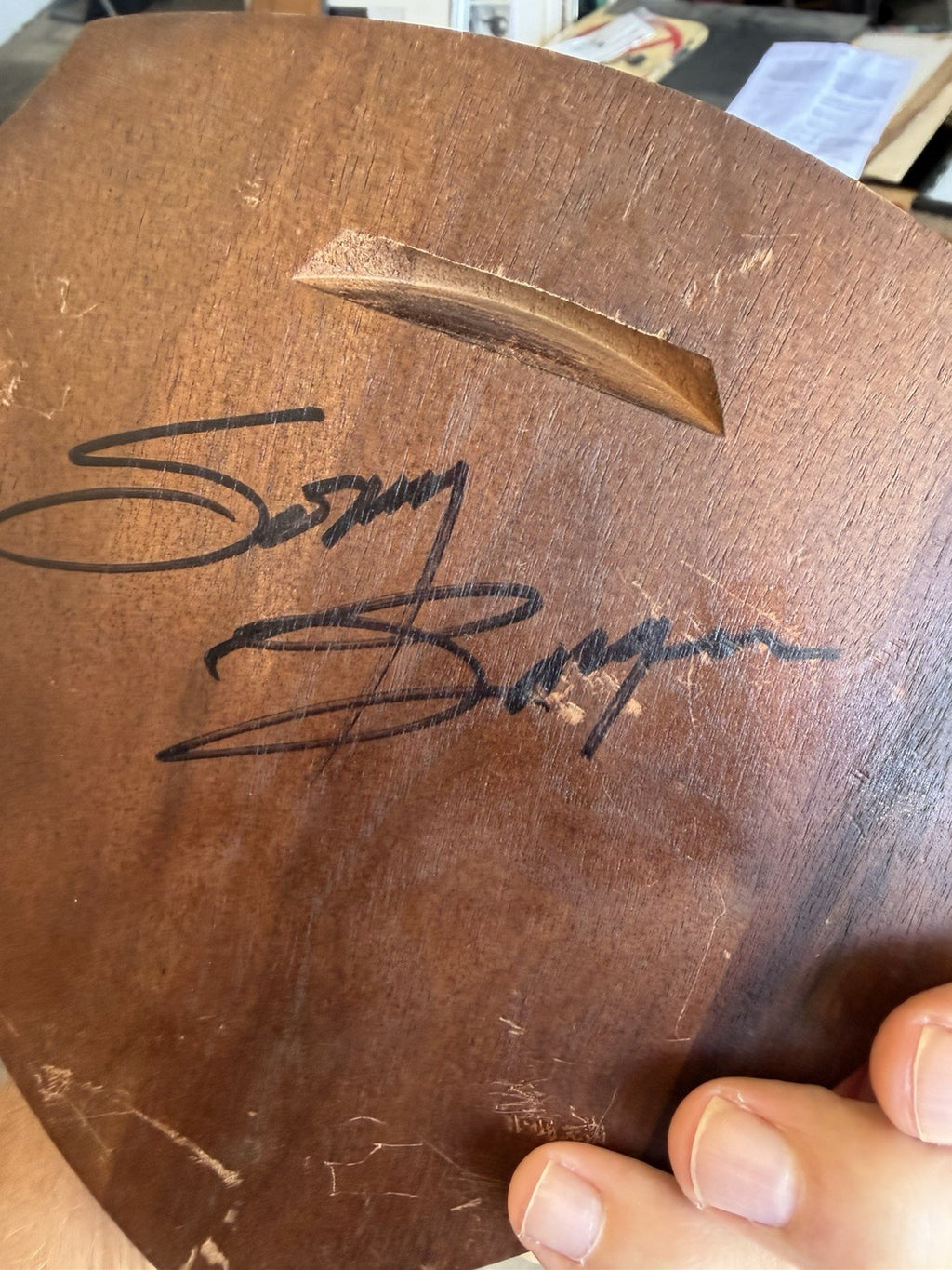 1983 Sonny Barger 26 Year Plaque Signed  Autographed Motorcycle Hells Angels1