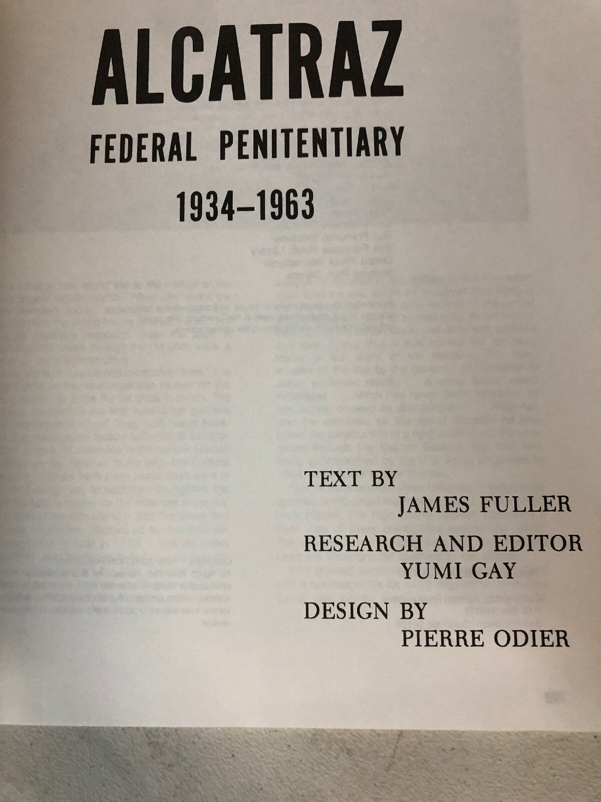 ALCATRAZ FEDERAL PENITENTIARY 1934-1963 Fuller History Prison Prisoner Criminals1
