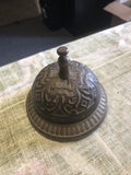 Vintage Bronze Bell Tabletop Push Bell Works0