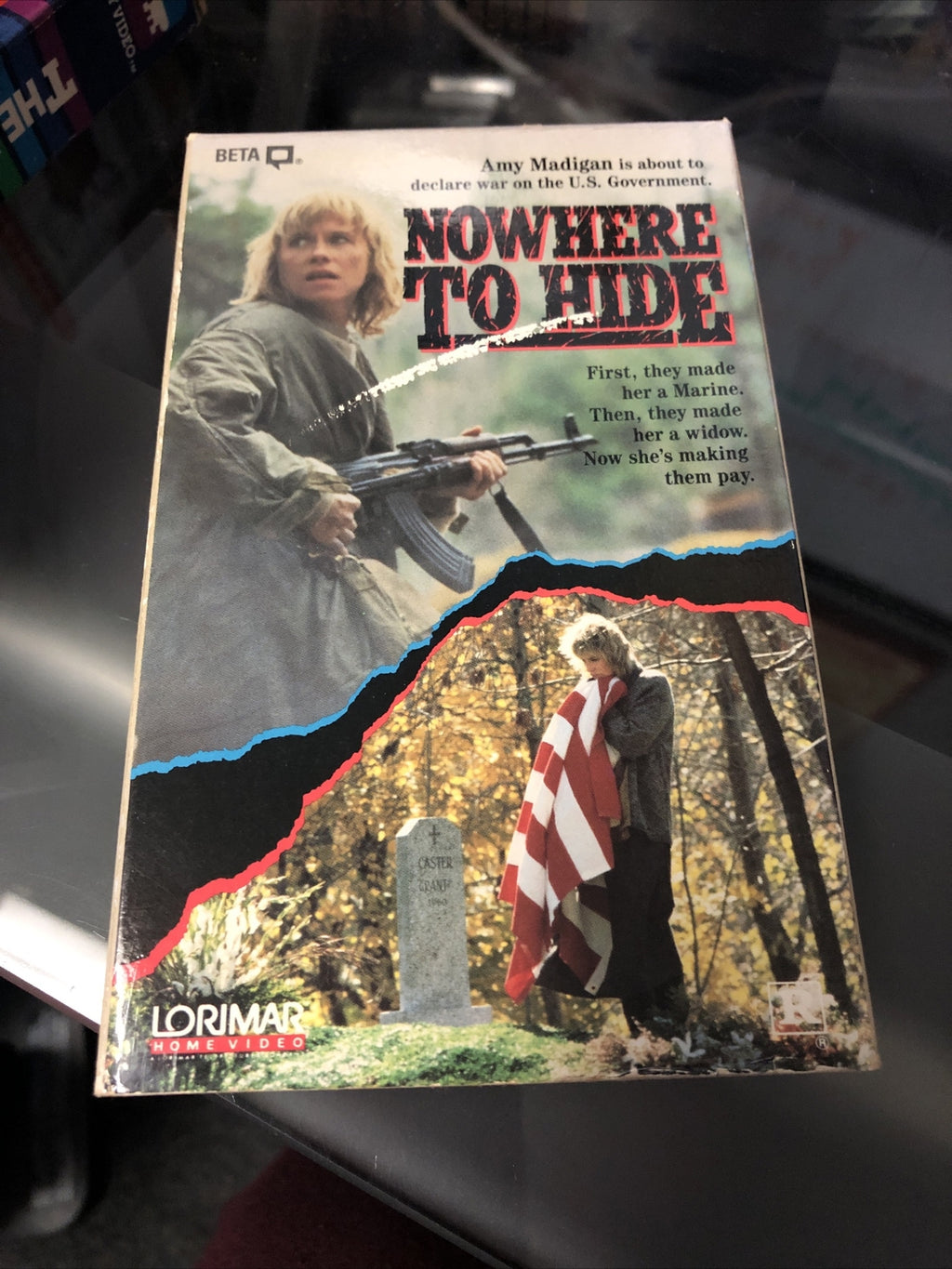 Rare Nowhere To Hide Beta Tape Not VHS Action Thriller Suspense Marine0
