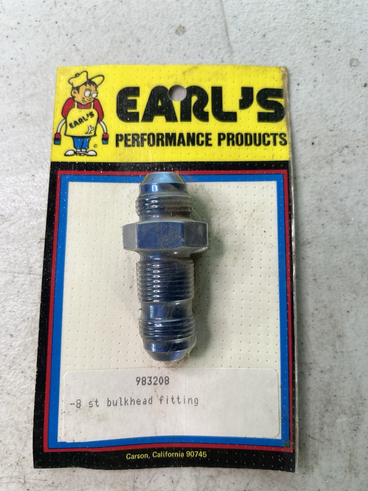 Earls Fitting Bulkhead Fitting Hose End Banjo -8 Straight Tube #9832080