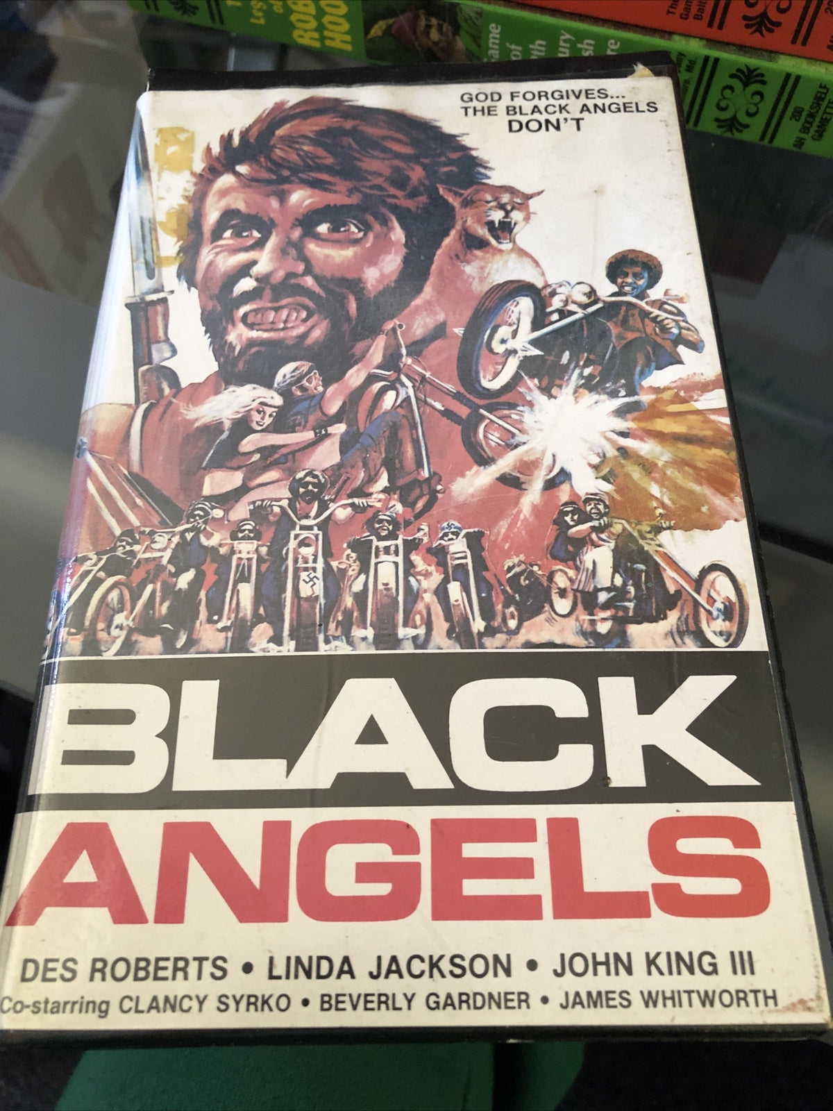 BLACK ANGELS VHS BIKER GANGS SUPER RARE OOP HTF0
