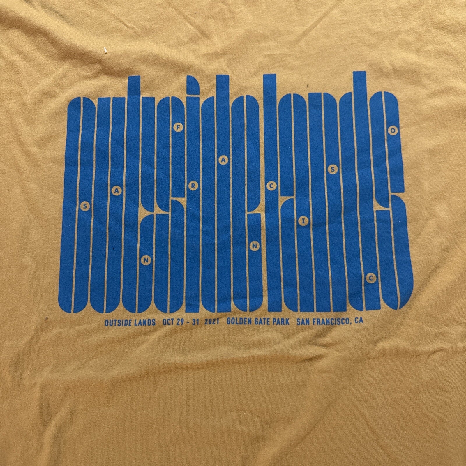 Outside Lands San Francisco 2021 Concert Golden Gate Tee Shirt T-Shirt Mens XXL1
