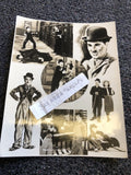 RARE Original Photo Collage Of Hollywood Silent Film Star Charlie Chapli 9”x7”0