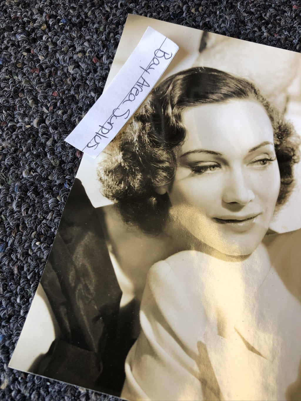 Rare Original Unpublished Photo Of Hedy Lamarr Charles Boyer & Sigrid Gurie 9x6”1
