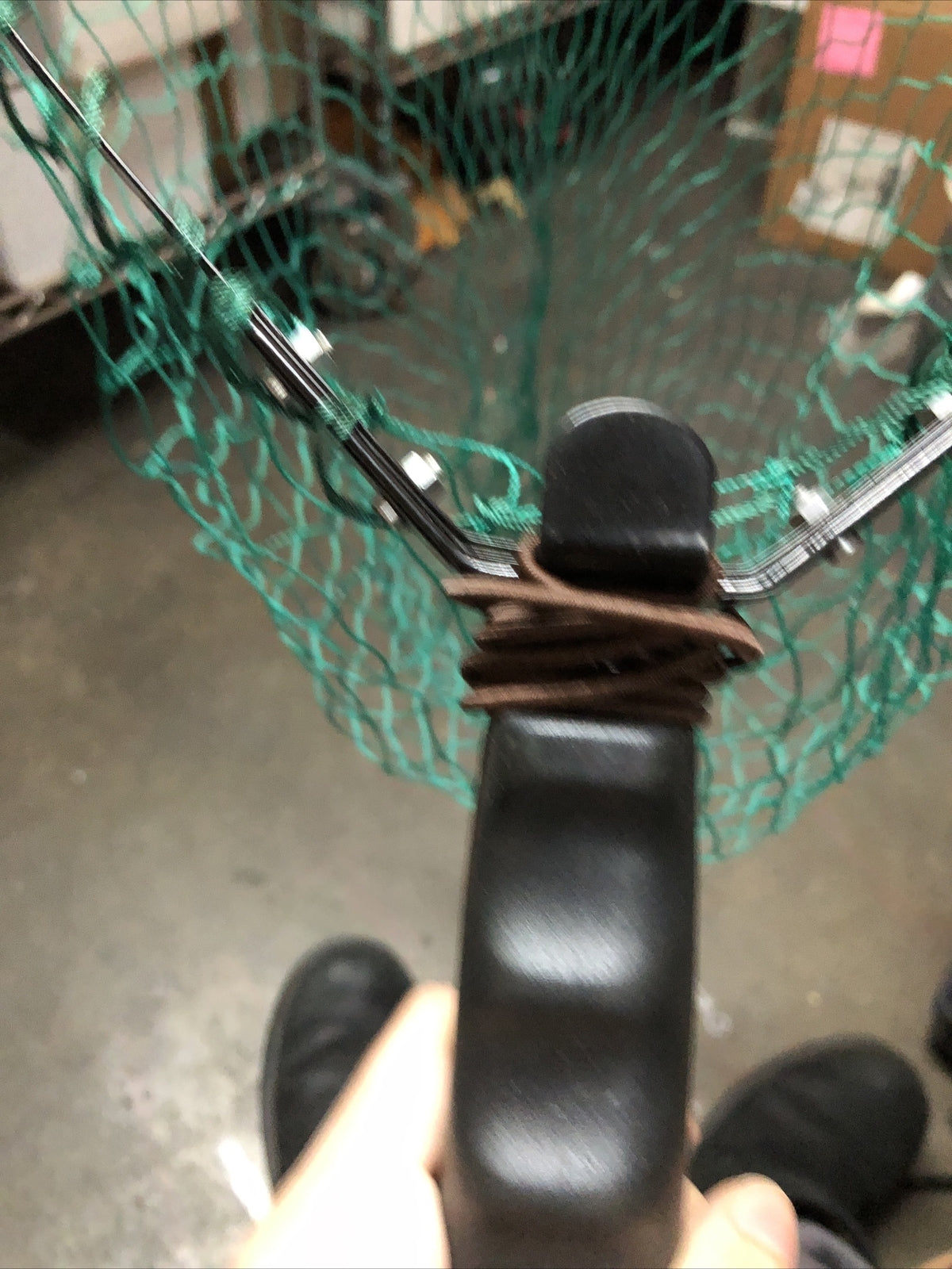 Clean Unused Fishing (Or Bug Net) With Cord Green Netting5