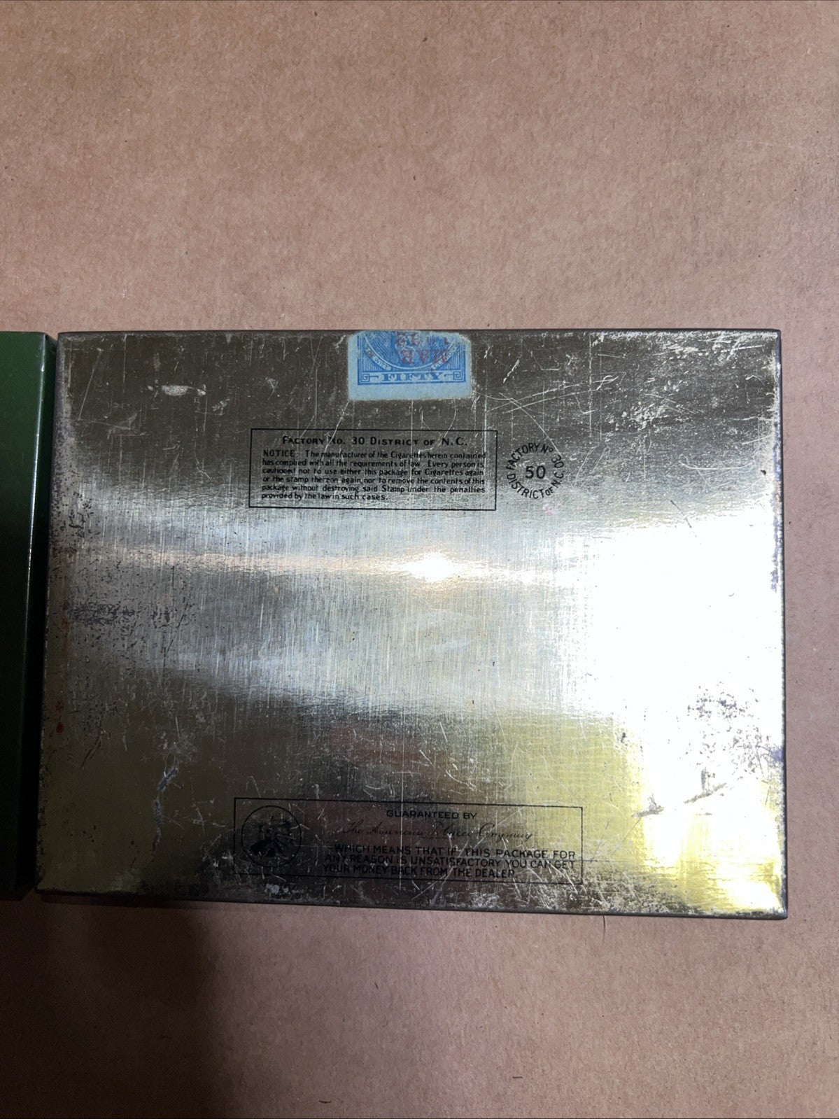 Vintage Lucky Strike Flat Fifty Cigarette Tin Box Set Rare 1930s 1940s Lot Of 22
