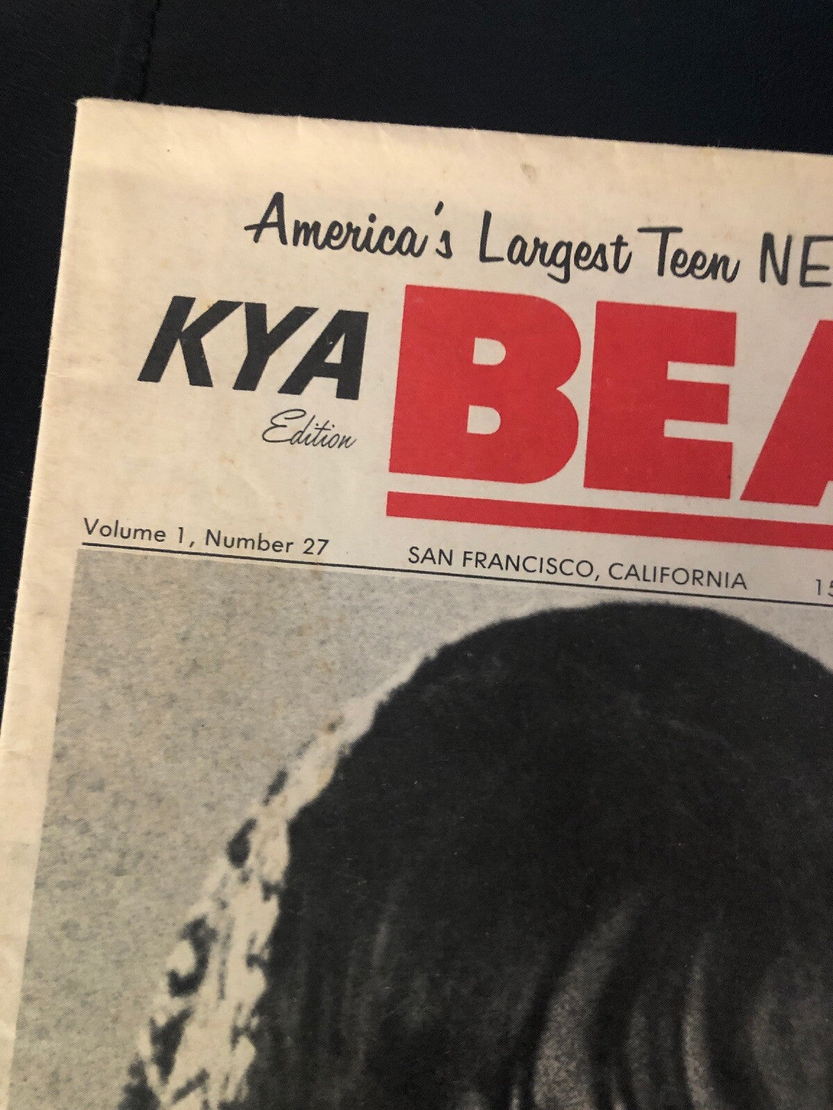 ULTRA RARE 1966 Sonny And Cher KYA Radio Station NEWSPAPER San Francisco1