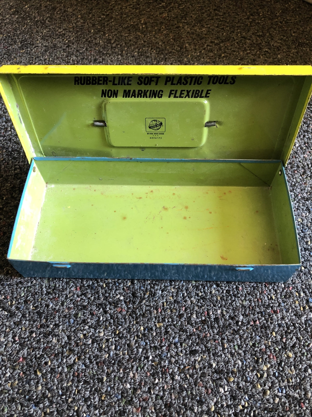 Vintage BUSY BOY TOOL Chest by Ohio Art - No Tools1