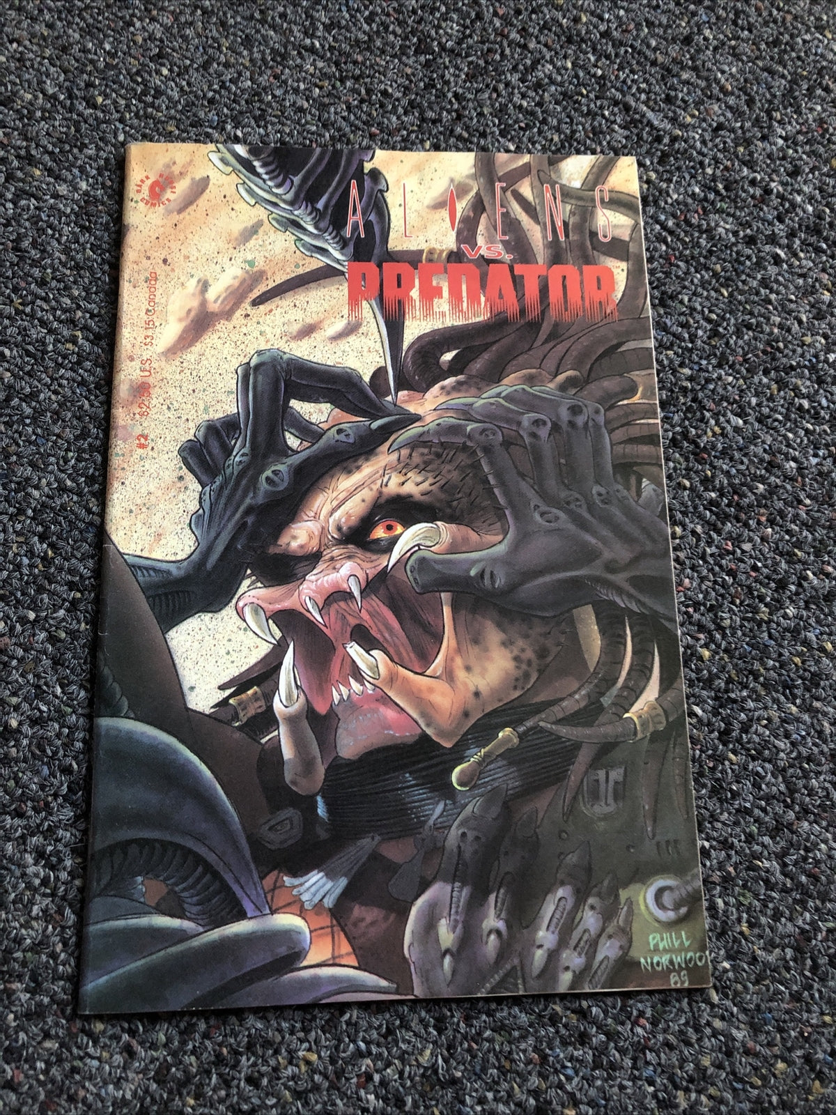 Aliens Vs. Predator #2 (Dark Horse, July 1990) Phill Norwood0