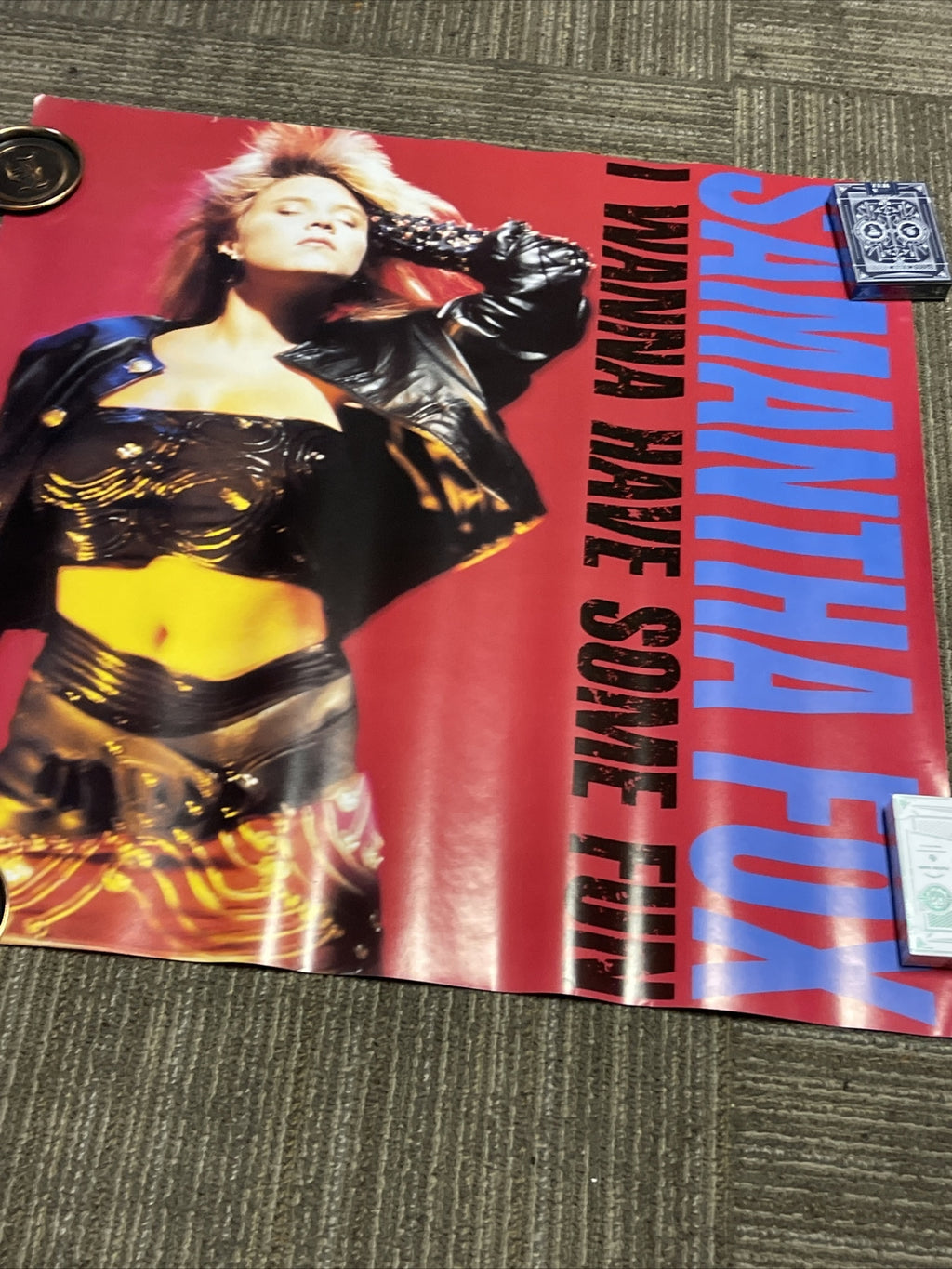 #53 1988 Samantha Fox I Wanna Have Some Fun Record Store Promo Poster 24” X 24”6