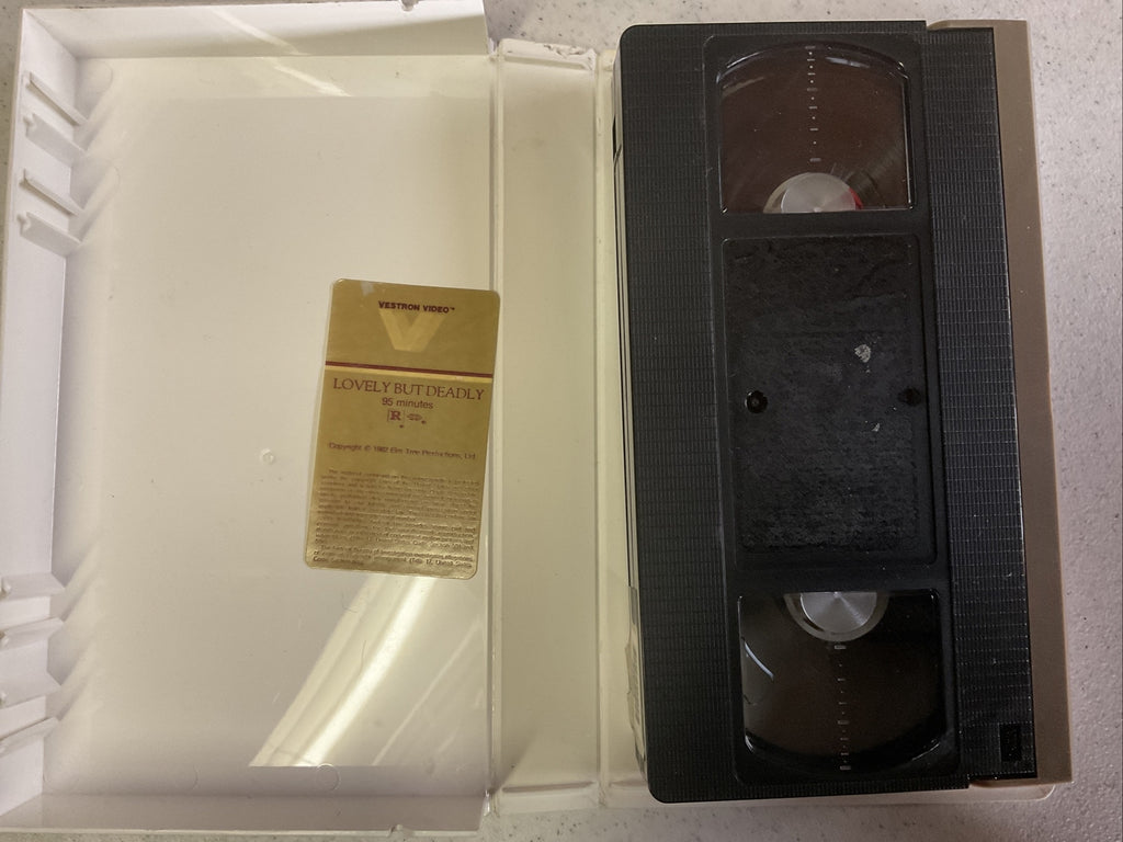 Lovely But Deadly 1985 VHS Clamshell Case Martial Arts Movie ,Lucinda Dooling2