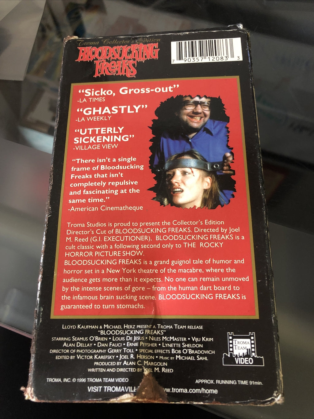 BLOODSUCKING FREAKS VHS VESTRON VIDEO 70'S CULT HORROR GORE SLASHER MURDER1