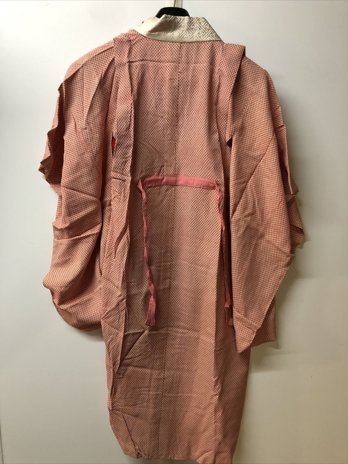 Vintage Japanese kimono,SILK,IRO-UCHIKAKE" Women’ Girls Robe Pink Red Lucky7