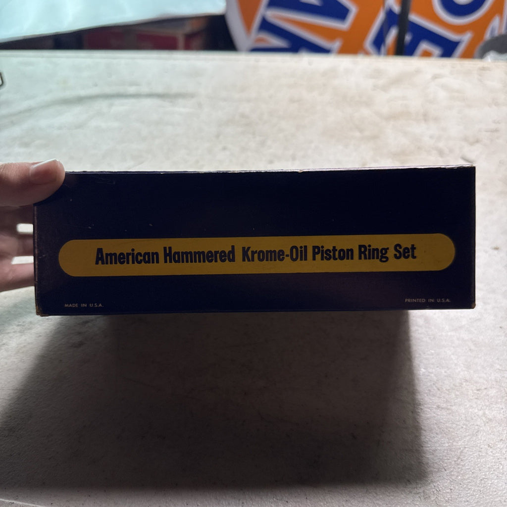 American Hammered KO-506 STD Krome-Oil Piston Ring Set NOS Vintage4