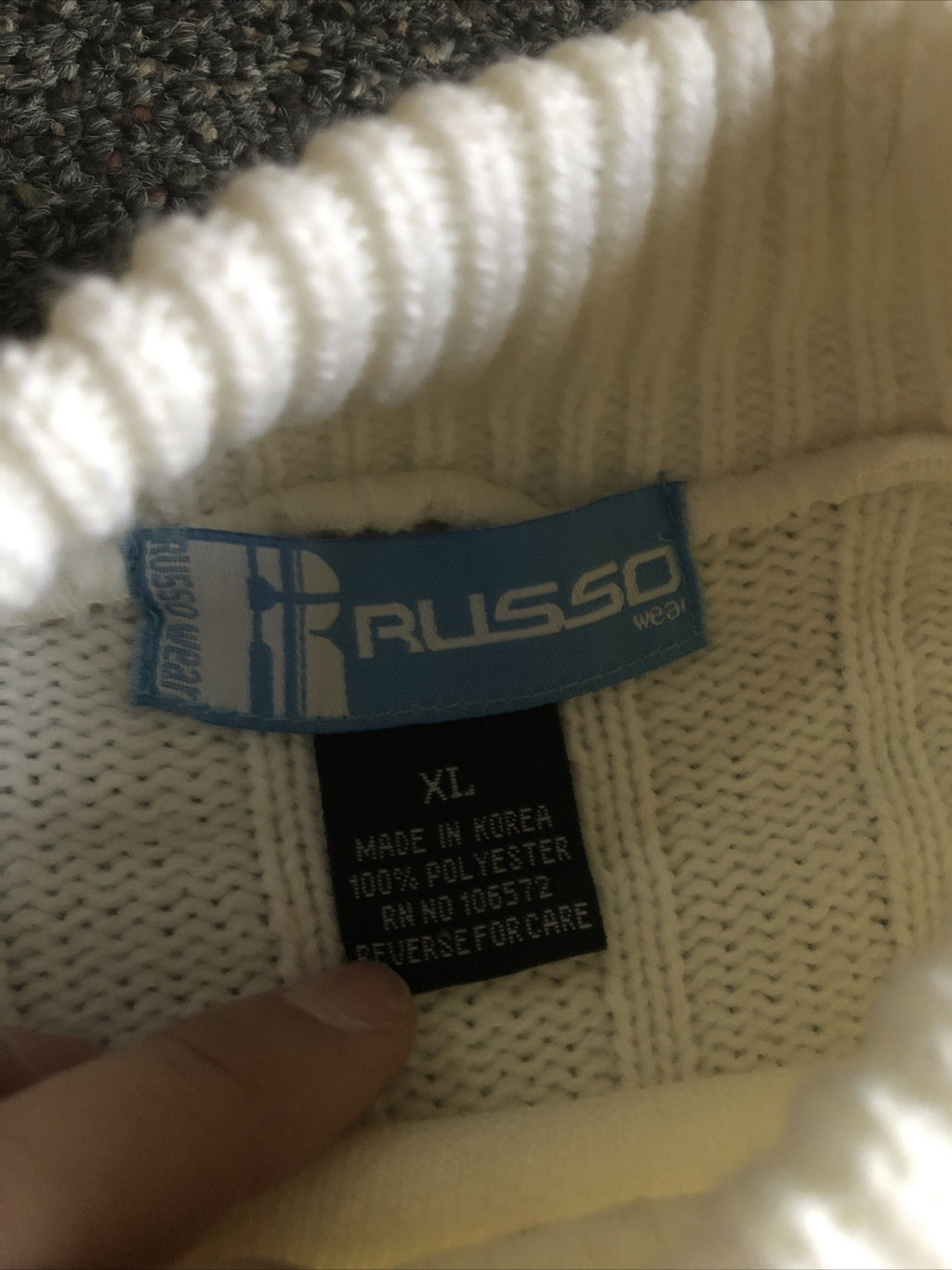 Vintage 90’s NOS Russo Wear Sweater NWOT Size XL2