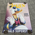 #152 1992 Max Donald Superstar Tour Promo Poster UK 23” X 33” Donald Duck Image0