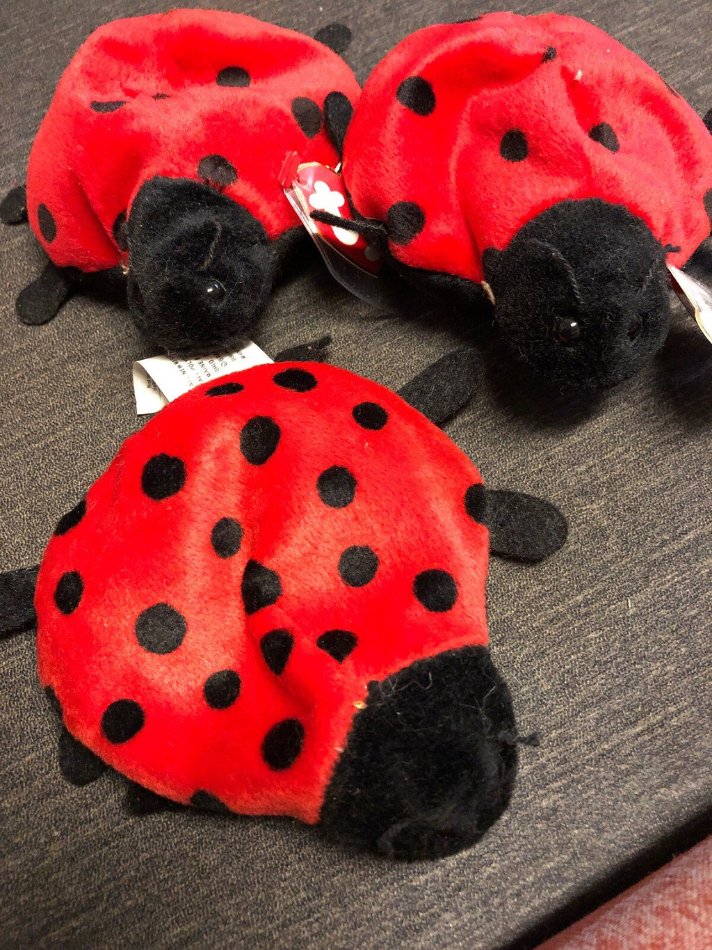 Collectible Ty Ladybug Plush Beanie Mom (9 Spots) Baby (12 Spots) + More VTG3