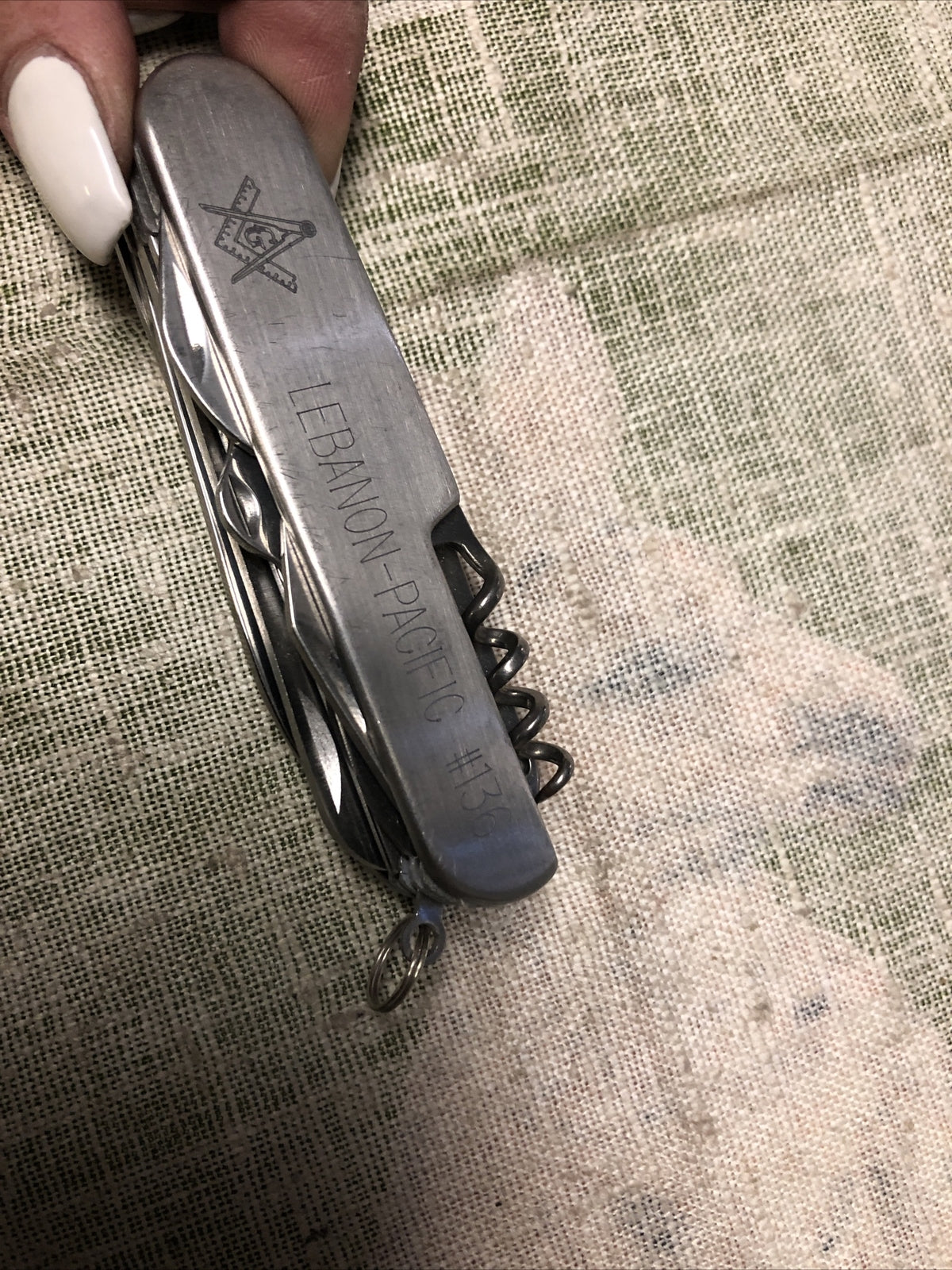 Vintage Lebanon Pacific #136 Multi Tool Pocket Knife0