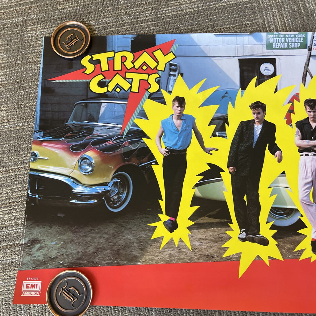 1982 Stray Cats Built For Speed Record Store Promo Poster 20” X 30” #431