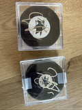 JOE THORNTON Joe Pavelski signed  Puck Lot PSA  SAN JOSE SHARKS0