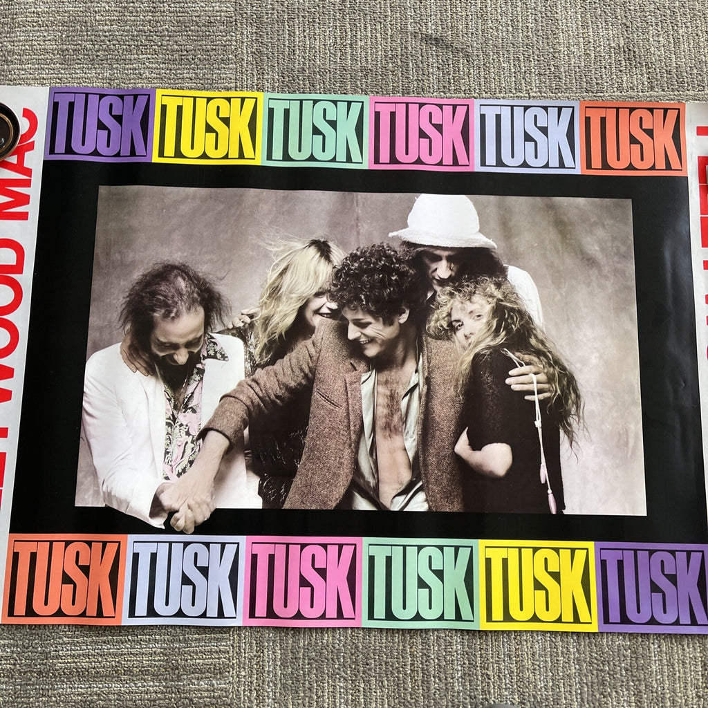 #174 1979 FLEETWOOD MAC TUSK DOUBLE SIDED Record Store PROMO POSTER  24 X 365