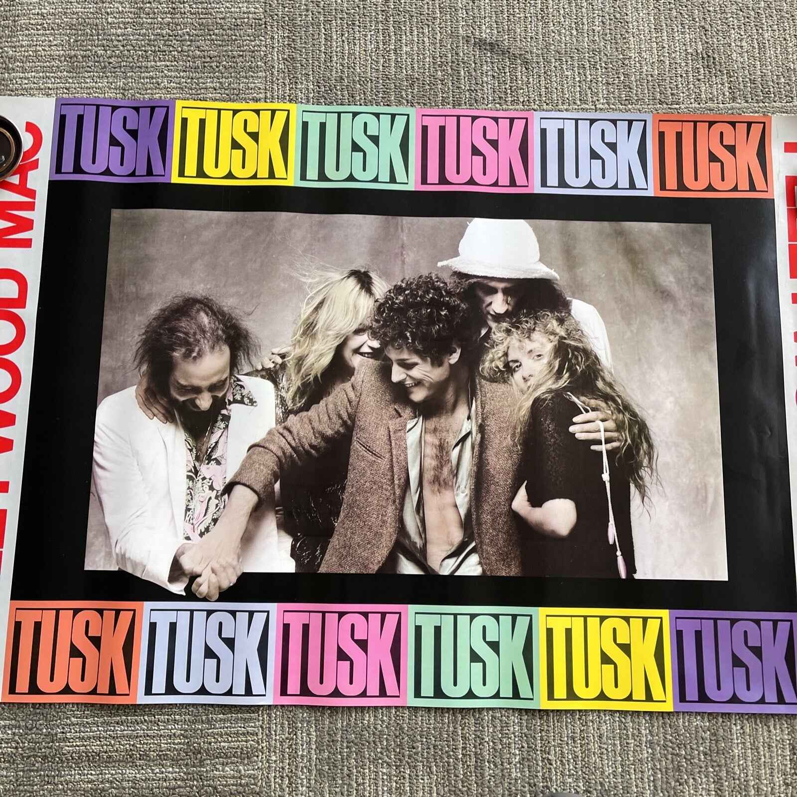 #174 1979 FLEETWOOD MAC TUSK DOUBLE SIDED Record Store PROMO POSTER  24 X 365