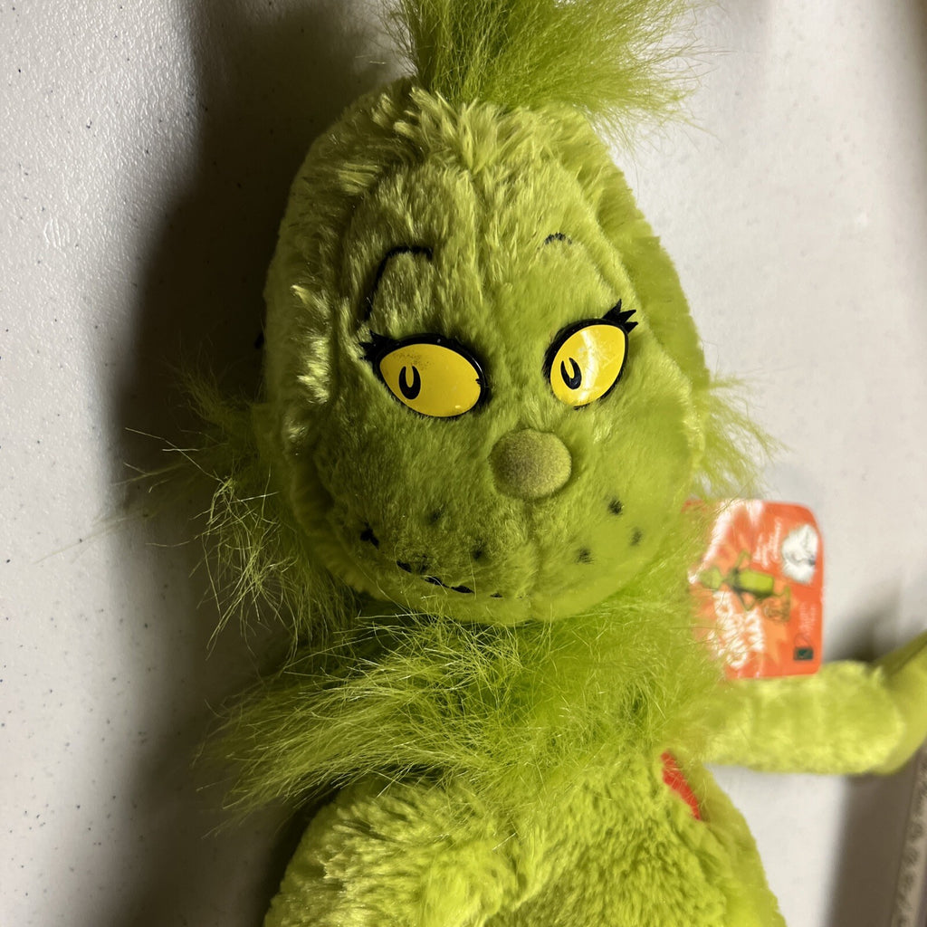 Dr. Seuss THE GRINCH Plush Toy Stuffed Animal Kohl’s Vintage  19" Christmas1