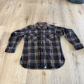 Vtg Pendleton High Grade Western Wear Wool Plaid Pearl Snap Shirt Mens Large USA0