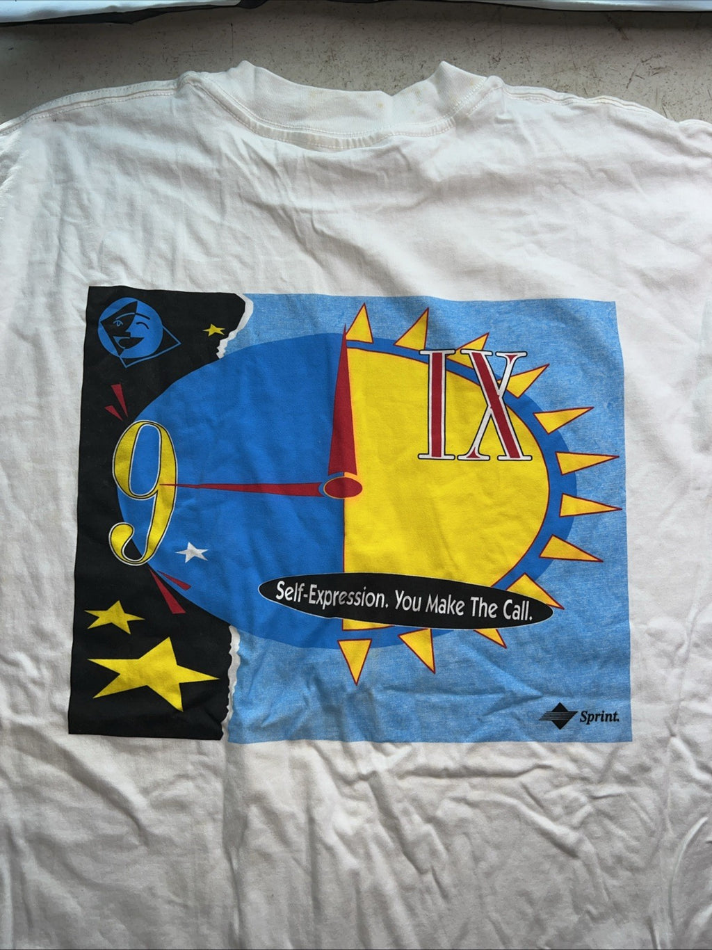 Vintage Sprint “Moonlight Madness” Promo T-Shirt XL 90s Graphic Tee Tech0