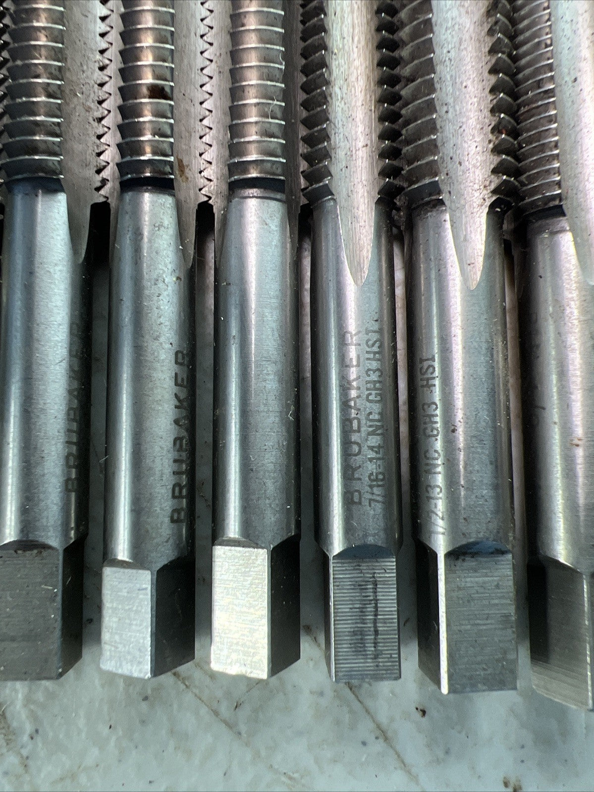 3 Tap Drill Bit Lot Of 20 BruBaker Serated Tip2