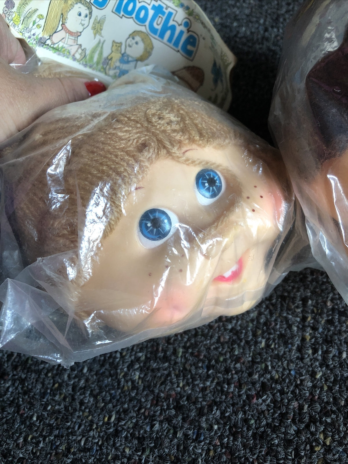 Lot of 2 Vintage Mangelsen's 4 1/2" Baby Toothie Heads 19843