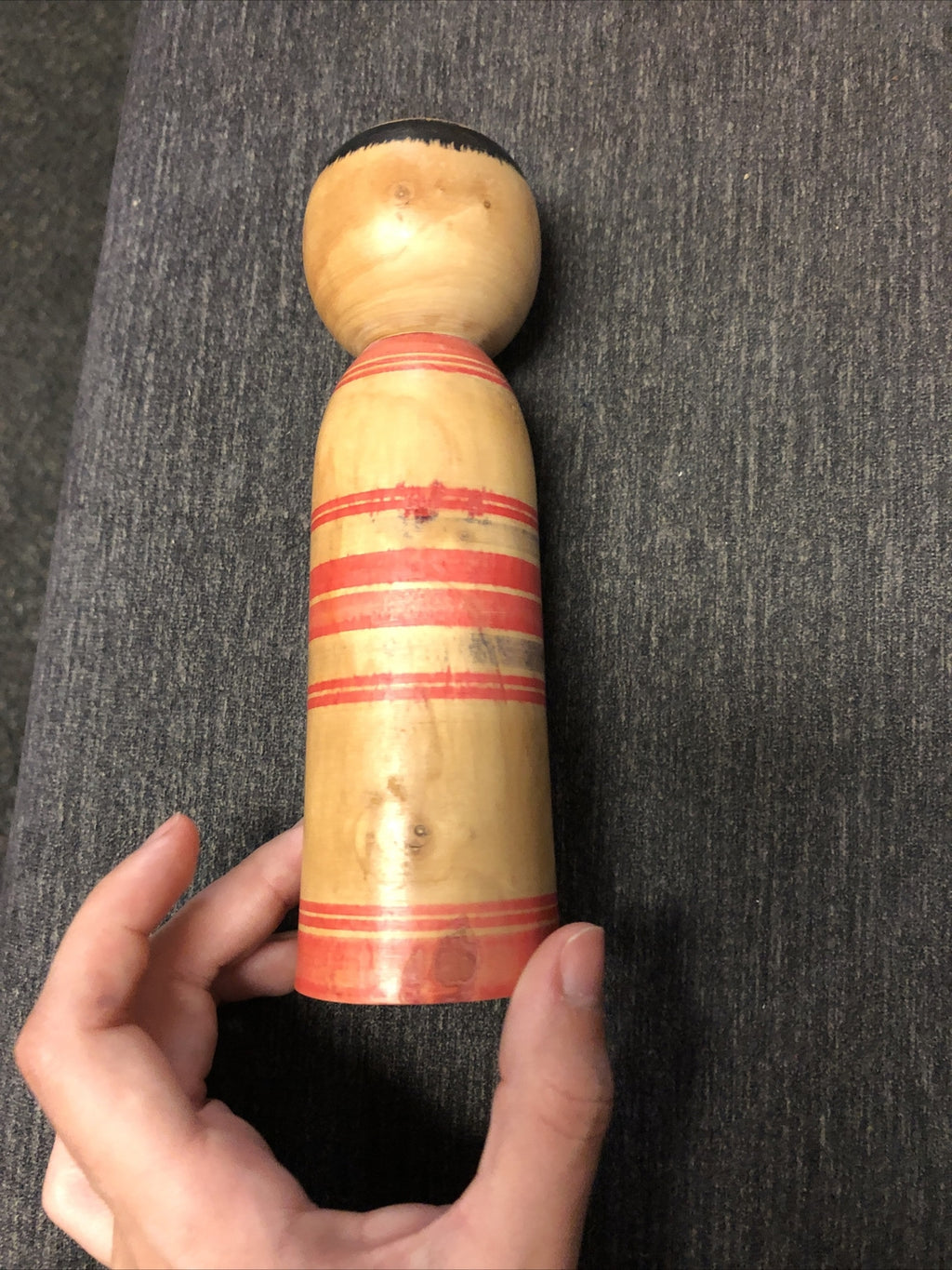 japanese kokeshi old doll vintage traditional 6 Inches inch big sato tosio1