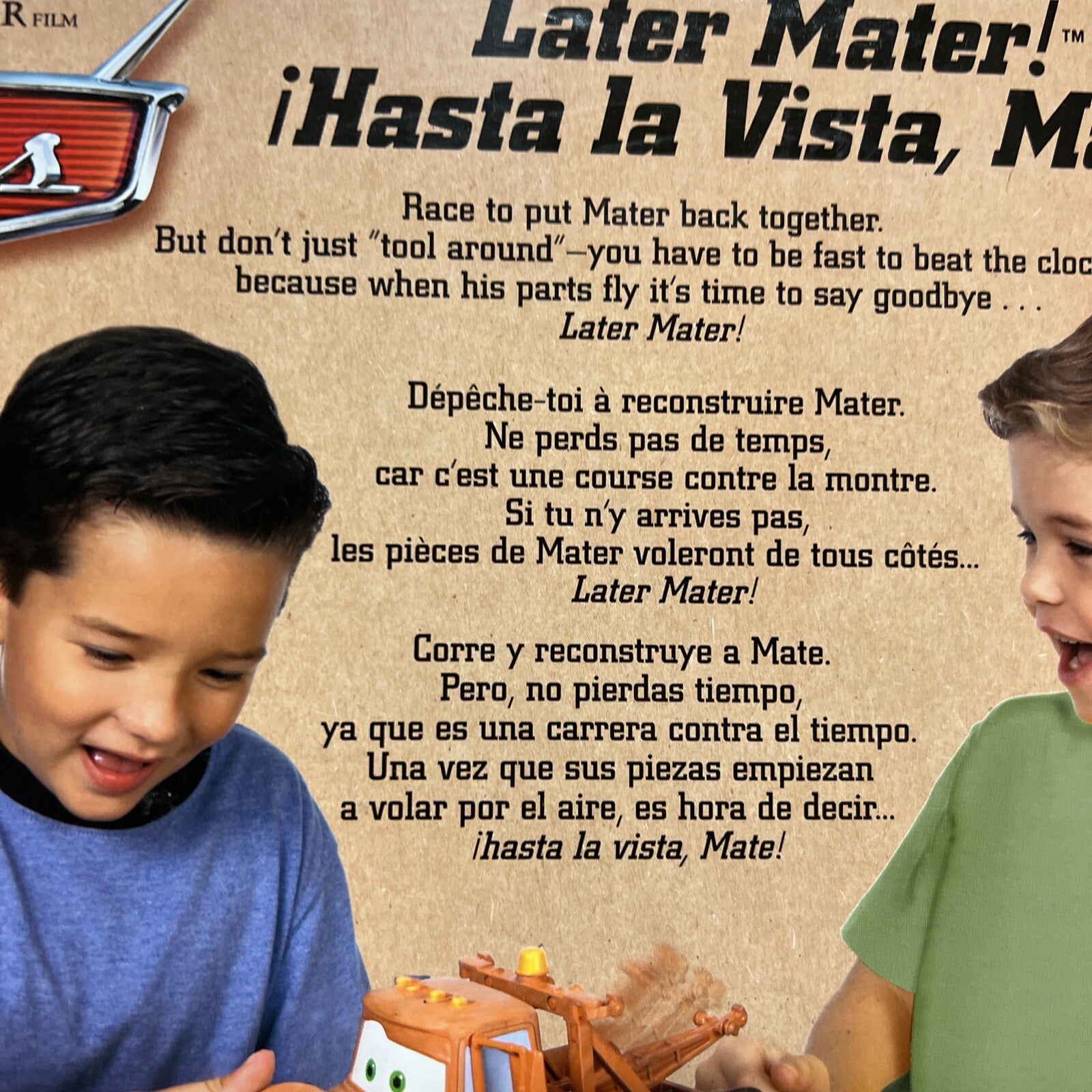 Later Mater! Disney Pixar Films : Cars Game For Kids 6+8