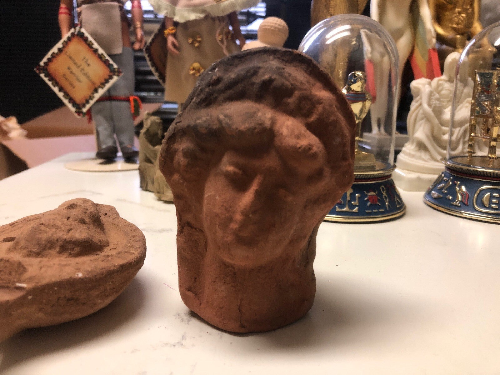 Vintage Clay Lot Women Head Unknown Date0