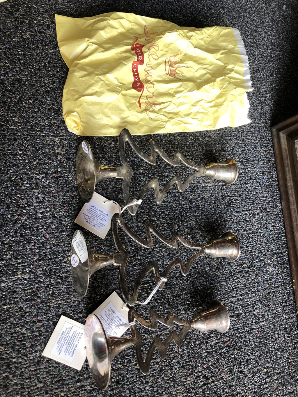 Hallmark Christmas Trees Metal Candle Holder Lot Of 30