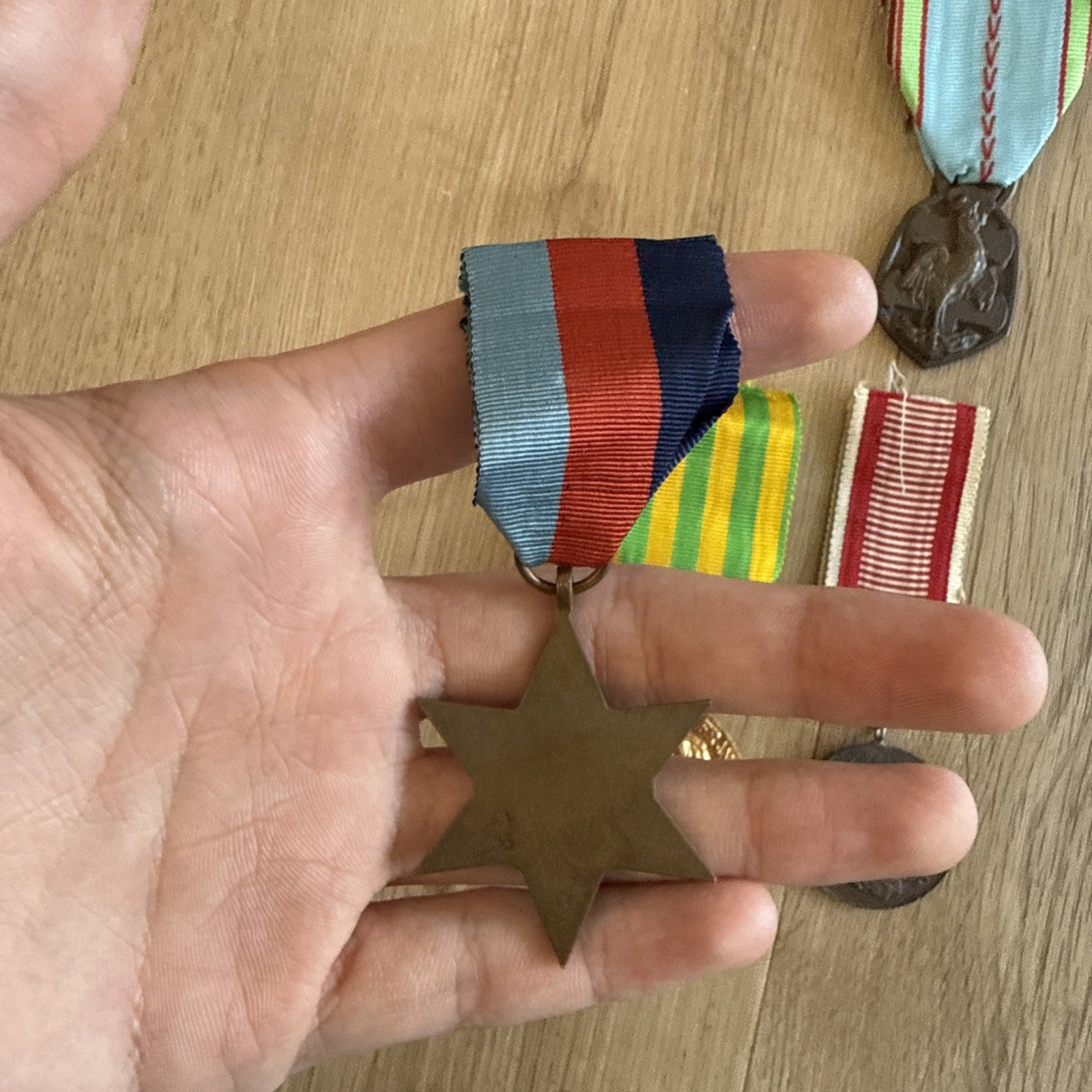 WWIl British 1939-45 Star & French Military Medal Lot Indochina Combatant3