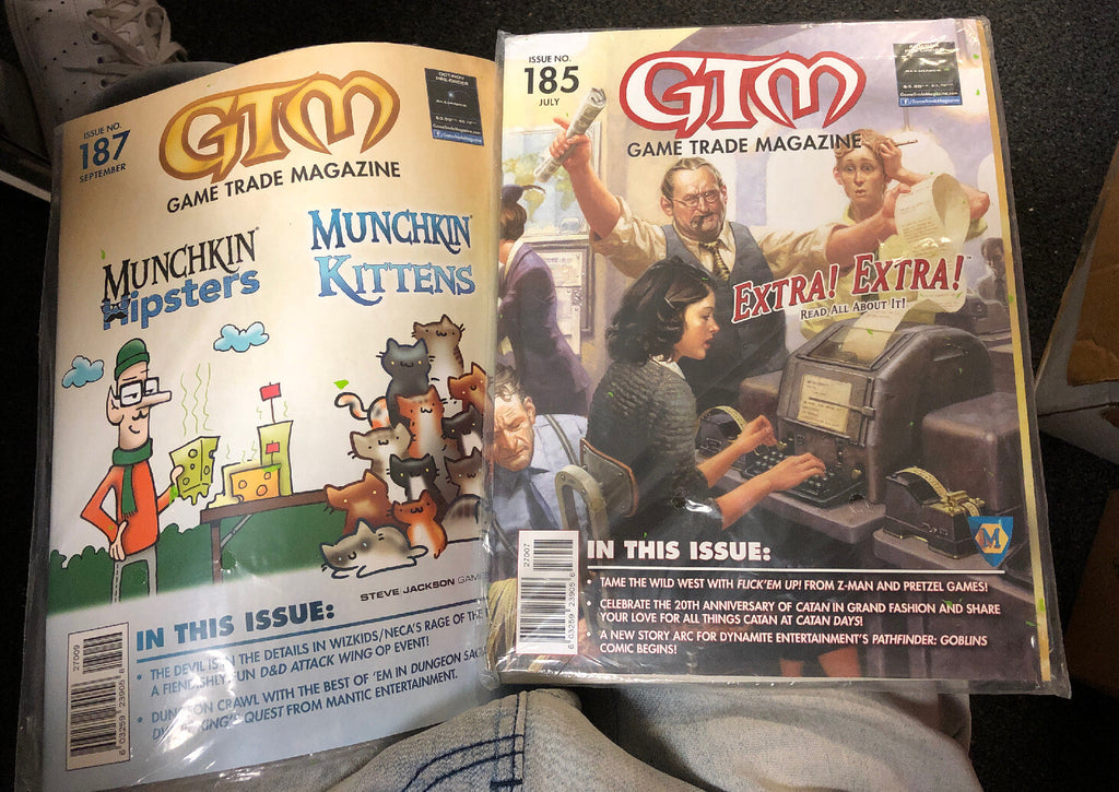 2 Lot GTM Game Trade Magazine Issue 185 July And Issue 187 September New Sealed0