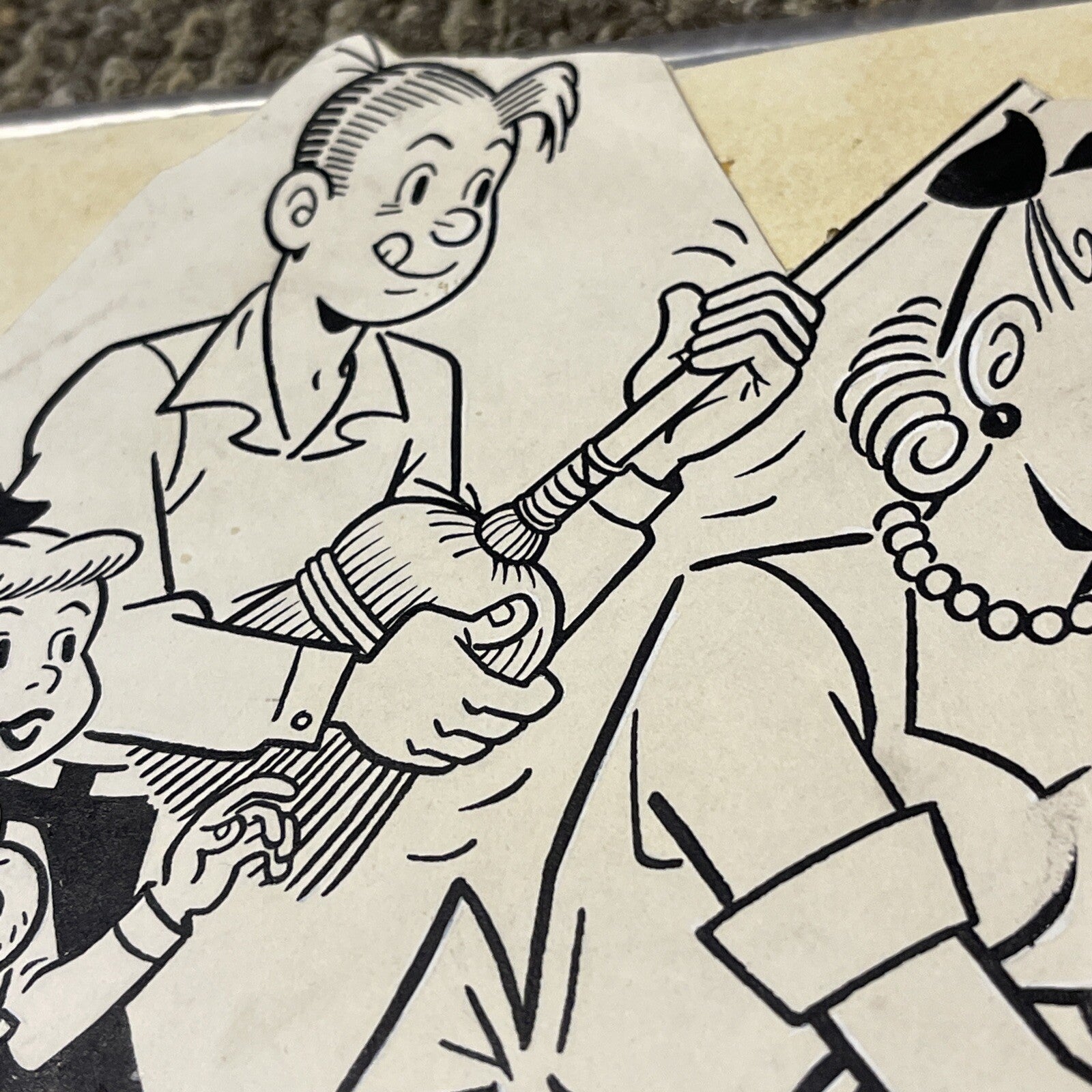 Archie Pals Betty Veronica ORIGINAL Art ( Pen on Heavy paper ) Dotty Dripple2