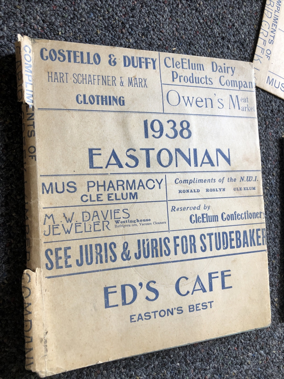 Rare 1938 Eastonian High School Yearbook With Original Photos1