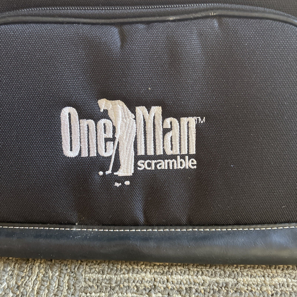 Rare Nike Golf Duffle Bag Black NCGA logo Departure Travel One Man Scramble 18”2