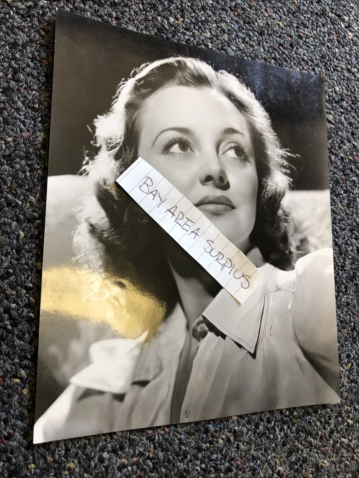 Rare Original Unpublished Photo Of Andrea Leeds Glamour Shot Candid 8”x6.5”1