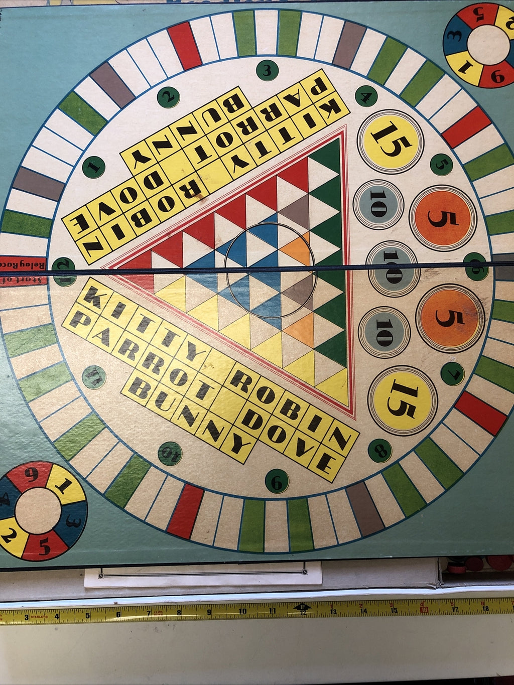 vintage Bradleys twelve Game Combination Board milton bradley co.4