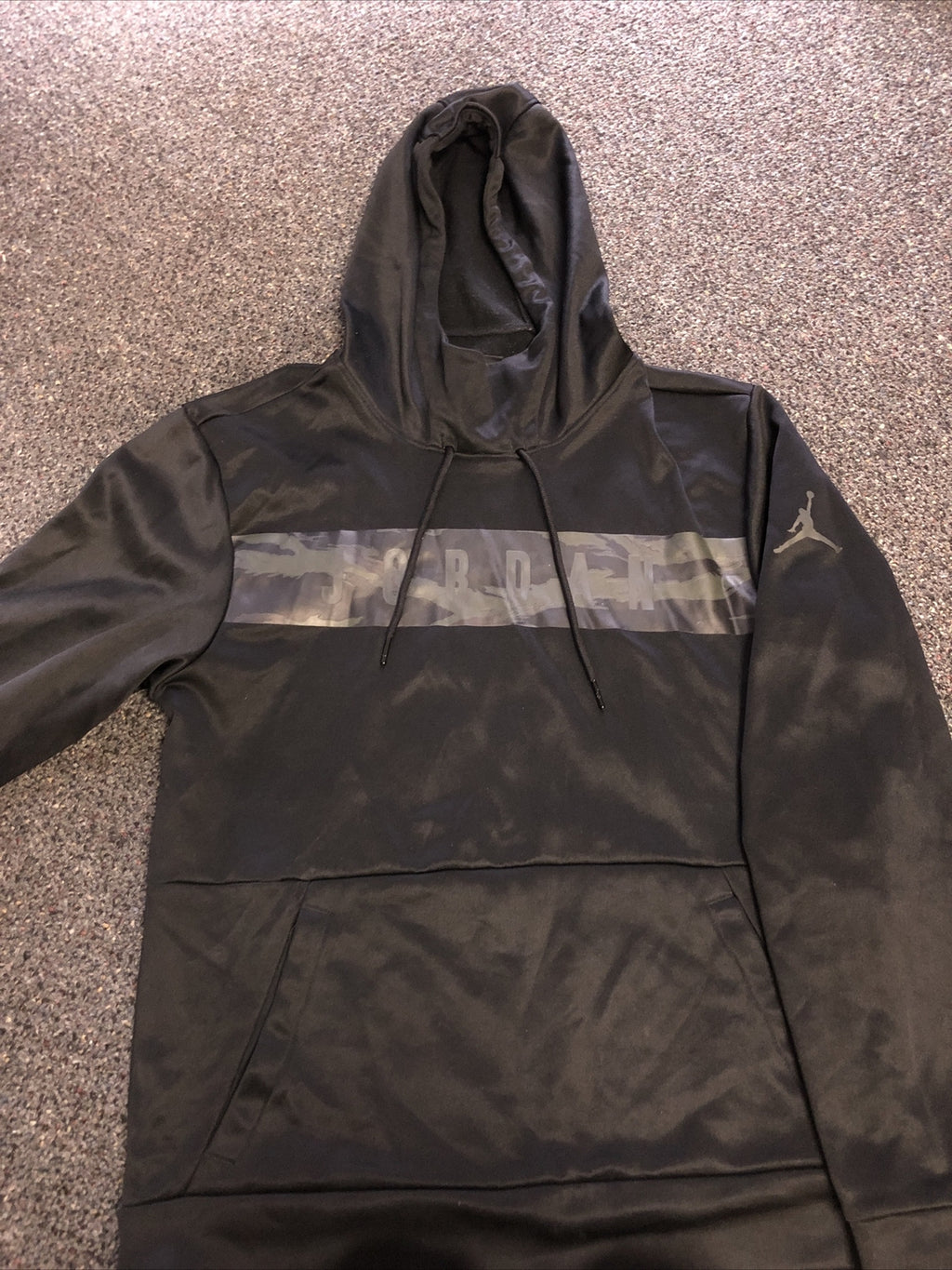 MEN'S JORDAN HOODIE PULL-OVER BLACK  SIZE S0
